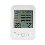 Alarma digital de Año Nuevo 2023 con higrómetro y herramientas LCD y mini taladro eléctrico para mejorar el hogar, blanco, Talla única